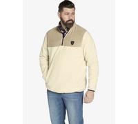 Charles Colby Fleece-Sweatshirt Herren vanille, 4XL