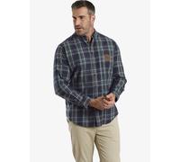 Charles Colby Hemd Herren Comfort Fit Baumwolle blau, L