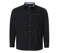 Langarmhemd CHARLES COLBY "Cordhemd DUKE NILSON", Herren, Gr. XL, blau (dunkelblau), Obermaterial: 100% Baumwolle CO., Langarm, Hemden (57174965-XL) dunkelblau