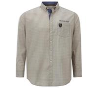 Charles Colby Comfort Fit Hemd beige, Gemustert