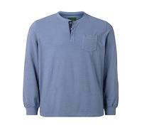 Charles Colby Herren Langarmshirt Earl Bryn blau, 2XL (XXL) - 60/62