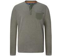 Charles Colby Herren Langarmshirt Earl Marcus Oliv, 2XL (XXL) - 60/62