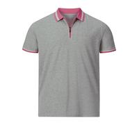Charles Colby Herren Poloshirt Earl Pat hellgrau, 6XL (XXXXXXL) - 76/78