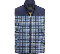 Steppweste CHARLES COLBY "Steppweste DUKE AKKARIN", Herren, Gr. 56, blau (dunkelblau kariert), Obermaterial: 100% Polyester COOLMAX PES(Coolmax)., Westen Steppweste (98970159-56) dunkelblau kariert