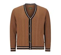 Charles Colby Strickjacke DUKE STARKS, braun, 4XL (68/70) hellbraun