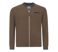 Charles Colby Comfort Fit Sweatjacke braun, Einfarbig
