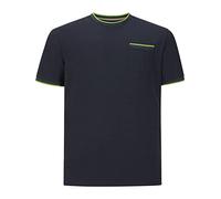 Rundhalsshirt CHARLES COLBY "T-Shirt EARL PATON", Herren, Gr. 5XL, blau (dunkelblau), Obermaterial: 100% Baumwolle CO., klassisch, comfort fit normal, Rundhals, Kurzarm, Shirts (84360251-5XL) dunkelbl