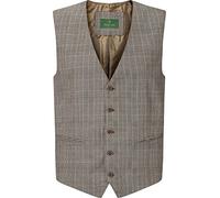 Charles Colby Anzugweste DUKE EDWARD, in Glencheck-Karo 60 (XXL) braun Herren Anzugwesten Westen 60 (XXL) beige, braun, kariert