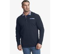 Langarm-Poloshirt CHARLES COLBY "Langarm-Poloshirt EARL CHAD" Gr. 4XL, blau (dunkelblau) Herren Shirts (44880164-4XL) dunkelblau