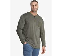 Langarmshirt CHARLES COLBY "Langarmshirt EARL MARCUS", Herren, Gr. XL, grün (oliv), Obermaterial: 100% Baumwolle CO., klassisch, comfort fit normal, Serafino, Langarm, Shirts, zweifarbiges Jersey-Jacq