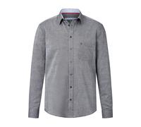 Charles Colby Jacquardhemd EARL GEORGE, grau, XXL (45/46) dunkelgrau