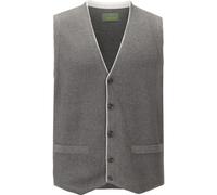 Charles Colby Regular Fit Strickweste dunkelgrau, Einfarbig