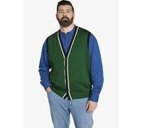 Charles Colby Strickweste Herren grün, XXXXL