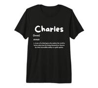 Charles Definition Personalized Name Costume for Charles Premium T-Shirt