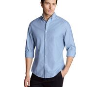 Charles Tyrwhitt Button-Down Collar Stretch Oxford Shirt - Sky Blue - Slim fit | S Lässiges Oxford-Hemd Freizeit