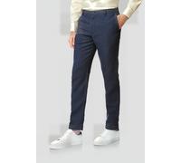 Charles Tyrwhitt Mid Blue Extra Slim Fit Easy Care Linen Trouser Blue Größe: W34L32 | Maßgeschneiderte Hosen Outlet | Herren | Blau