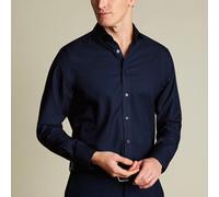Charles Tyrwhitt Non-Iron Twill Shirt - Navy - Extra Slim fit | 41 | 91 (standard) Bügelfreies Hemd in Köperbindung Formell