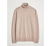 Charles Tyrwhitt Pure Merino Roll Neck Jumper Oatmeal Beige M