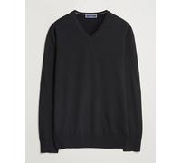 Charles Tyrwhitt Pure Merino V-Neck Jumper Black Schwarz L