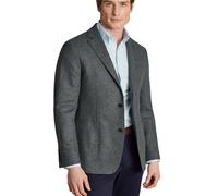 Charles Tyrwhitt Unstructured Wool Twill Jacket - Grey - Slim fit | 46 | Standard Länge Leichteres Sport Sakko Sakkos
