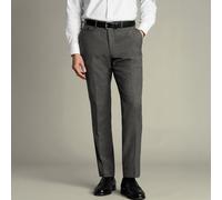 Charles Tyrwhitt Wool Stretch Trousers - Grey - Slim fit | 32 | 36 Formelle Stretchhose in Slim-Fit-Schnitt Hosen