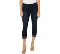 Charlie Crop Skinny Wide Rolled Cuff Destiny Dark Jeans 31 (Größe)
