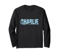 Charlie Sea Waves - Personalisierter Name Ocean Beach Art Langarmshirt