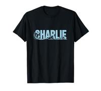 Charlie Sea Waves - Personalisierter Name Ocean Beach Art T-Shirt