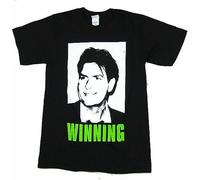 Charlie Sheen Winning Picture Image Black White Yellow Black Red Mens Women T Shirt 100% Cotton New Official86298 T-Shirts & Hemden(X-Large)