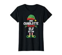 Charlotte Elf Weihnachts Tshirt Name Vorname Fun Lustig T-Shirt