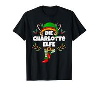 Charlotte Elfe Lustiges Weihnachts-Elf Damen Mädchen T-Shirt