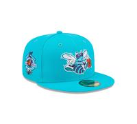Charlotte Hornets New Era Hardwood Classic 59FIFTY Fitted NBA Cap Türkis - 7 3/8