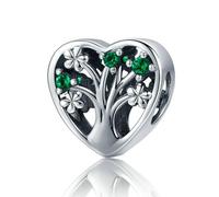 Charm-Anhänger aus 925er-Sterlingsilber, Familienbaum-Charm, Lebensanhänger, Liebe, Jahrestag, Charm-Anhänger für Pandora-Charm-Armband