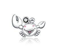 Charm-Anhänger aus 925er-Sterlingsilber, Muschel-Charm, Fledermaus-Charm, Katzen-Charm, Pfauen-Charm, Tier-Charm, Ozean-Charm, für Pandora-, Sterling-Silber Silber