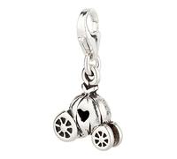 Charm Anhänger Cinderella Kutsche aus 925 Sterling Silber (13x11mm)