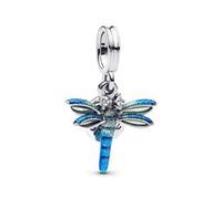 Charm-Anhänger Libelle, Sterlingsilber, gravierbar