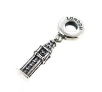 Charm-Anhänger London Big Ben Uhrenturm 925 Sterlingsilber für europäische Charm-Armbänder