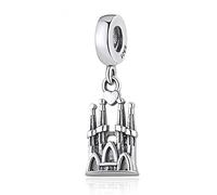 Charm Anhänger,S925 La Sagrada Familia Dangle Anhänger Charm Fit Lady Armband Armreif Für Frauen Diy Schmuck Markierung Feine Anhänger Armband Schmuck Making Girls Teens Diy