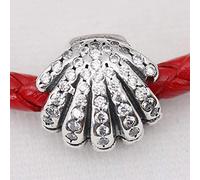 Charm Anhänger,S925 Perlen Charme Niedliche Ariels Muschel Mit Klarem Zirkonia Perlen Fit Lady Armband Armreif Diy Schmuck Feine Anhänger Armband Schmuck Making Girls Teens Diy