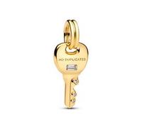 Charm-Anhänger Schlüssel, IP Gold, Moments