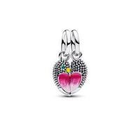 Charm-Anhänger Turteltauben aus Silber und Emaille