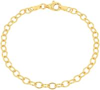 Amor Charmarmband 925 Sterling Silber Damen Armschmuck, 19 cm, Gold, Kommt in Schmuck Geschenk Box, 2038574