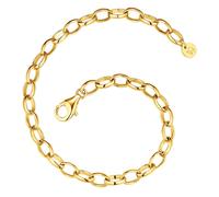 Charm-Armband GLANZSTÜCKE MÜNCHEN "GSM2168" Gr. 17, gelbgold, Armbänder, Damen, 17, Silber 925 (Sterlingsilber), Charm-Armband, aus Sterling Silber (94170937-17) gelbgold