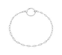 Charm-Armband TAMARIS "Schmuck Geschenk Edelstahl Charm Armkette Lip Chain", silber (edelstahlfarben), Armbänder, Damen, 18cm, Edelstahl, Charm-Armband (65133135-0) edelstahlfarben