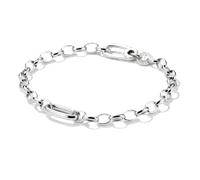Charm-Armband THOMAS SABO "Charm Club Connect Armband" Gr. 17, silber (silberfarben), Armbänder, Damen, 17, Metall, Charm-Armband (58270406-17) silberfarben