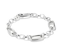 Thomas Sabo Charm-Armband Connect C1203-001-21-L19 – 3 Connect-Links – Recyceltes 925 Silber – 19 cm