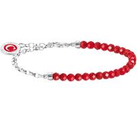Thomas Sabo Member Charm-Armband rote Beads und Gliederelemente Silber rot A2130-007-10-L19V