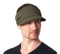CHARM Bandana Damen Visor Kopftuch - Herren Cap Sommer Kopfbedeckung Stirnband Mit Sonnenschutz Mit Schirm Sonnen-Hut Khaki