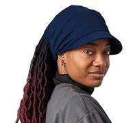 CHARM Bandana Damen Visor Kopftuch - Herren Cap Sommer Kopfbedeckung Stirnband Mit Sonnenschutz Mit Schirm Sonnen-Hut Navy Dunkel Blau