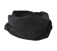 CHARM Bio-Baumwolle Multifunktionstuch Stirnband - Beanie Loop Schal Halstuch Schwarz & Dunkelgrau